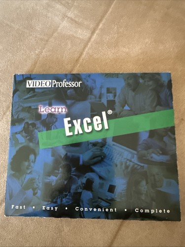 Learn Excel By Video Professor -3 CD Set PC CD ROM 2000 2002 2003-NEW