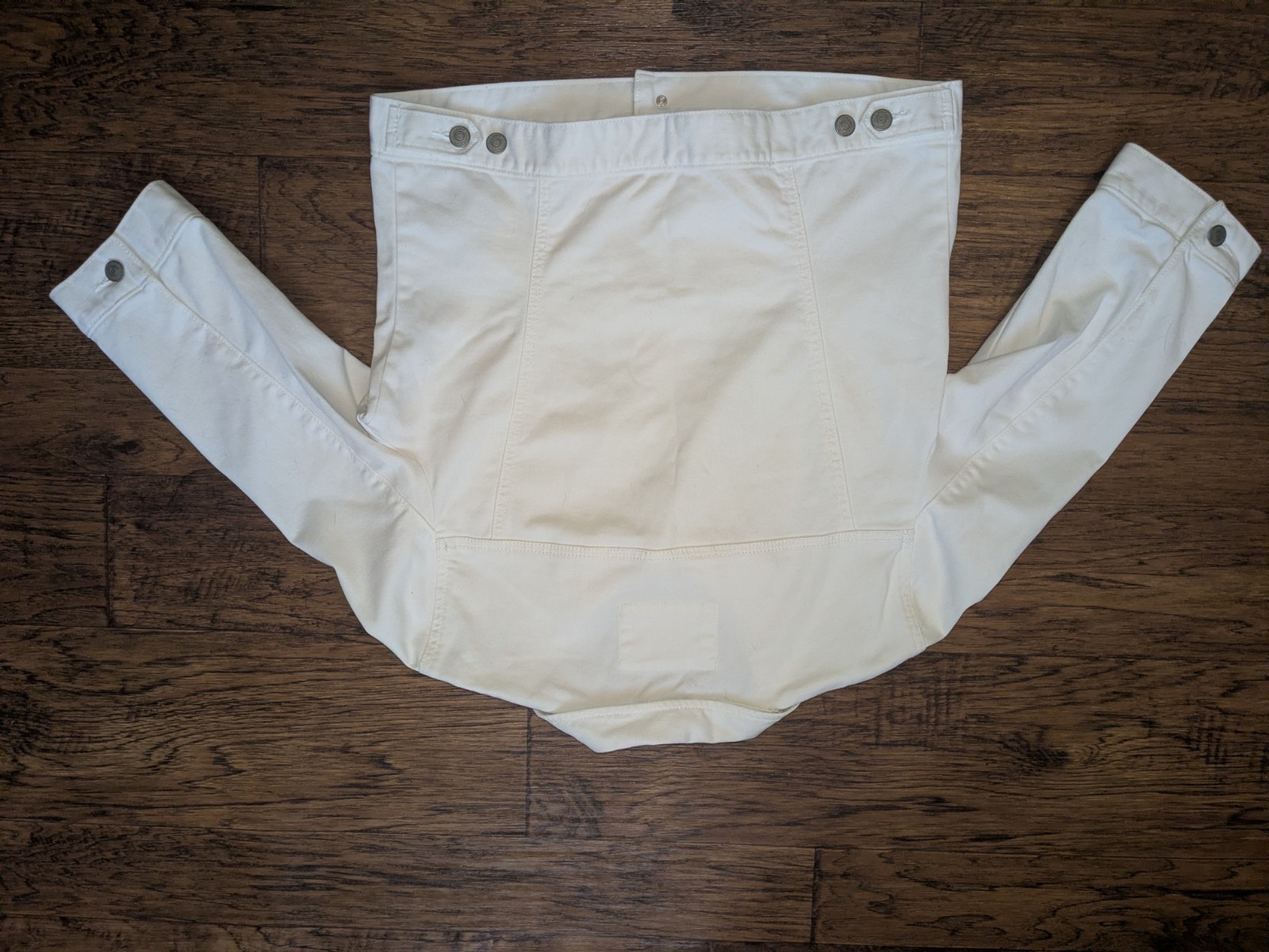 LOFT White Button Front Collared Jacket Womens 12… - image 15