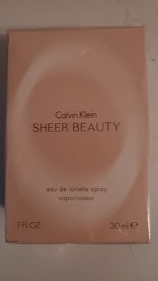 CALVIN KLEIN  SHEER BEAUTY  EAU DE TOILETTE SPRAY 1 fl.oz./ 30 ML NEW sealed