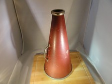 Vintage Riveted Megaphone 40s 50s Vintage Cheerleader Band 15" Megaphone