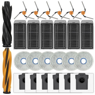 (26 Stück) Ersatzteile für Dreame X60 Pro Ultra komplettes Saugroboter-Set