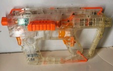 Nerf N-Strike Evader Clear Ghost Ops LED For Parts, Non Working