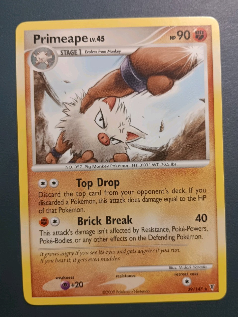 Primeape 39/147 Supreme Victors Uncommon Card LP Lightly Played