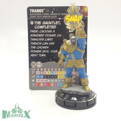 Heroclix Marvel Iconix Thanos Snap! Thanos #004 LE figure w/card!