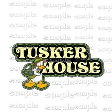 Disney TUSKER HOUSE nn Premade Scrapbook Page Paper Piece die cut