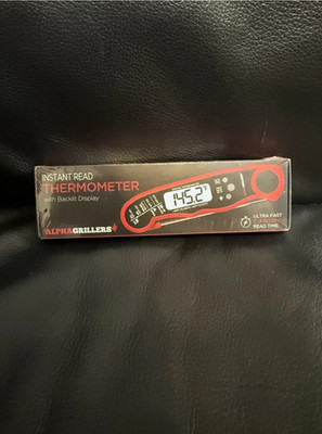 Alpha Grillers Instant Read Meat Thermometer for Grill Smoking and Cooking Temp