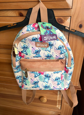 New Disney Bioworld Stitch With Flowers & Leaves ? Mini ? Small? Backpack