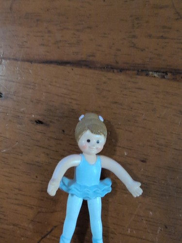 Doll Springer Russ Pin Figure Ballet Girl Brown Hair Purple Tutu Dancer - Picture 2 of 5