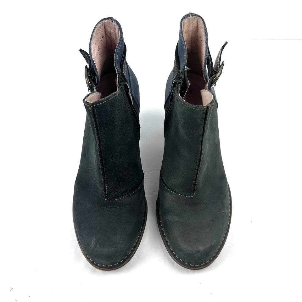 Botín El Naturalista Colibrí 36 Tono Azul Cuero Tacón Botín Mujer Foto 4 de 4