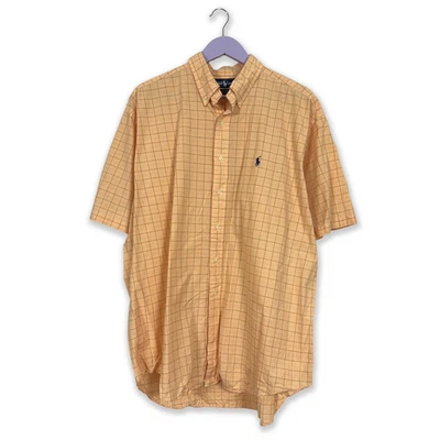 Camisa Ralph Lauren A Cuadros Naranja Blake - Talla XL Hombre - Imagen 1 de 4