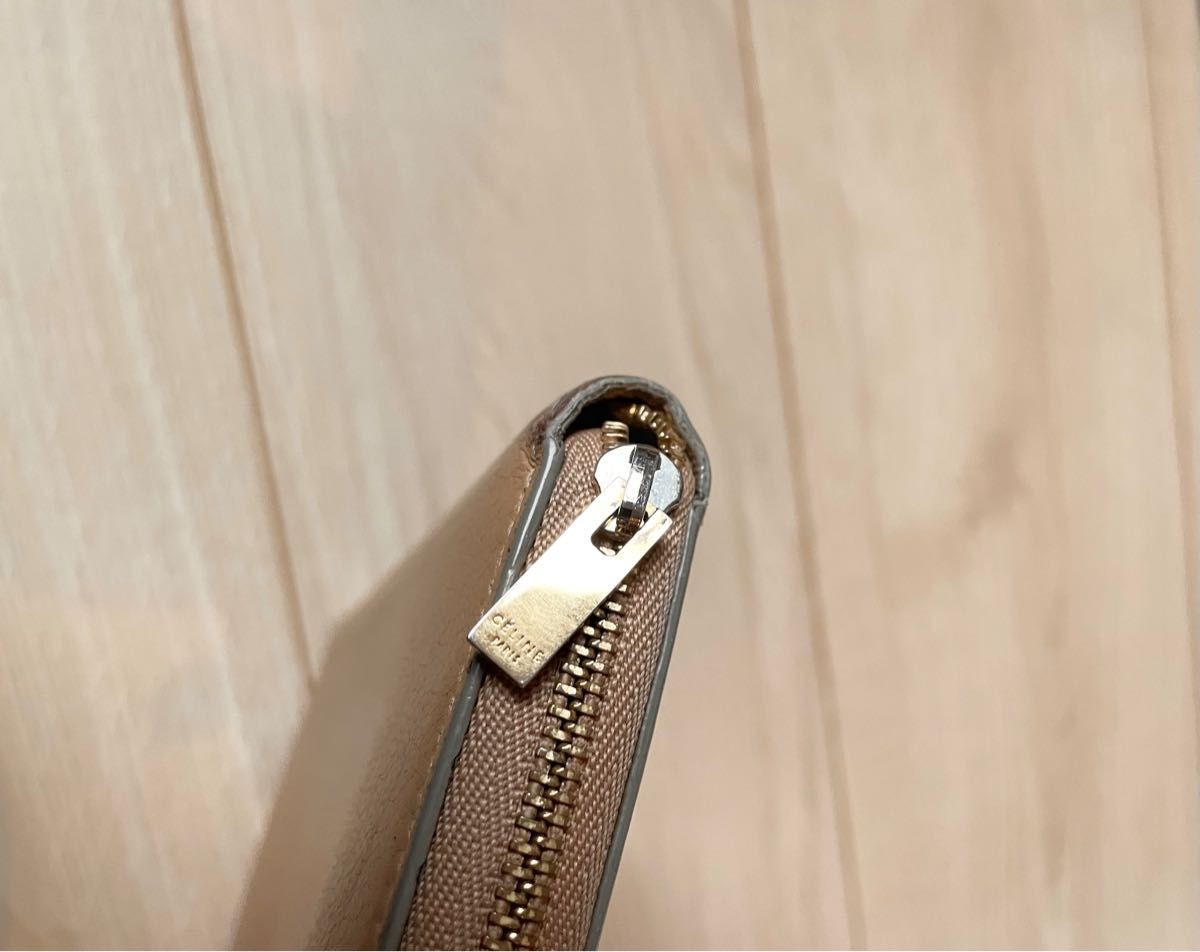 Celine Large Zip Multi-function Wallet Brown Leat… - image 3