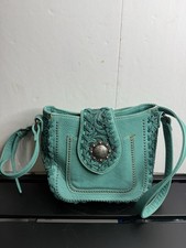 Bolso Bandolera Montana West Trinity Ranch Azul Turquesa Imitación Cuero