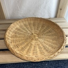 25 Cm Diameter Wicker/woven Basket Plate Ideal For Nuts Breads Pastries Sweets