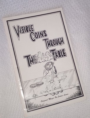 James Lewis Visible Coins Through Glass Table Coin Magic Endorsed by Dai Vernon 