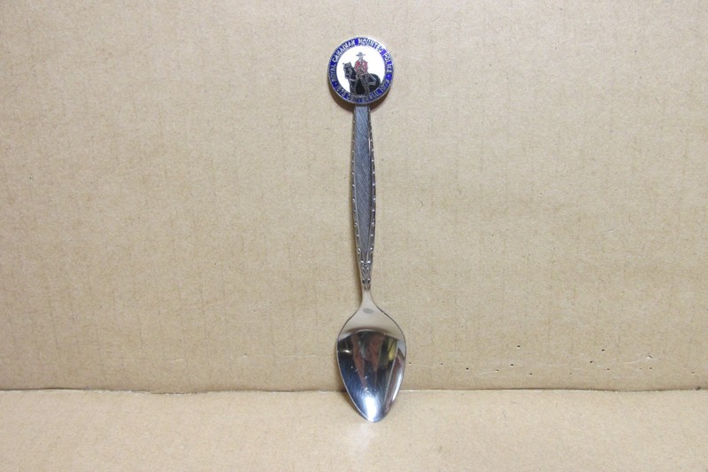 ENAMELED ROYAL CANADIAN MOUNTED POLICE, 1873-1973 CENTENNIAL COLLECTOR'S SPOON