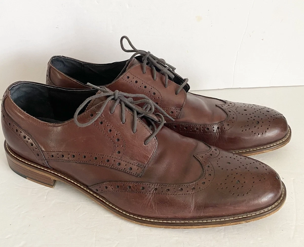 Joseph Abboud lace wingtip oxfords and belt - worn once for wedding Joseph Abboud Wingtip Solid Dress Shoes for Men for sale | eBay main image 4