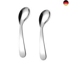2St Utensilien zum F&uuml;ttern von Babys Kinderl&ouml;ffel Edelstahl baby erster l&ouml;ffel g