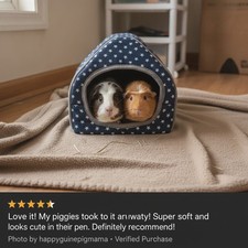 Comfortable Washable Hamster Cave - Cozy Pet Hideout for Guinea Pigs More