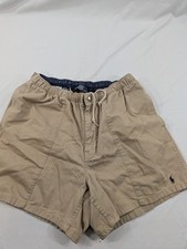 VINTAGE Polo Country Ralph Lauren Beige Tan Cotton Safari Cargo Shorts Small