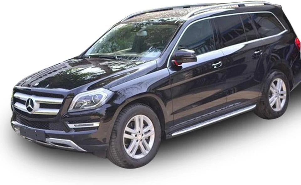 Barra de estribo lateral de aluminio para Mercedes Benz GL450 GLSX166 2013-2019 Foto 2 de 4