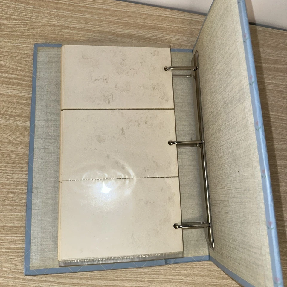 Vintage 1980s Country Goose Photo Album 3 Ring Blue Floral Cottagecore - Image 4 of 4
