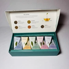 Tea Forte "Wellbeing" Tea Assortment of 10 Pyramid Tea Infusers Organic Tea