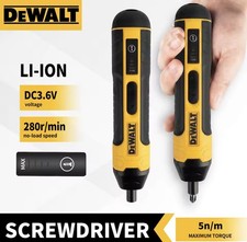 DEWALT Cordless Electric Screwdriver USB Rechargable