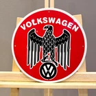 Volkswagen Eagle Emblem – Vintage German Automotive Metal Sign – 30 cm (11.8”)