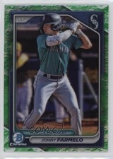 2024 Bowman Draft Chrome Lunar Glow Refractor Jonny Farmelo #BDC-193 0b3