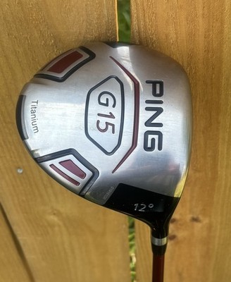 2013 PING G15 DRIVER 12* SOFT REGULAR TFC 149 D RED GOOD with head cover