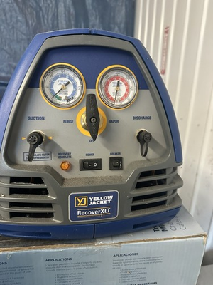 #ad #ad YELLOW JACKET RecoverXLT 95760 Oil Less Universal Recovery System 115V w Manual $550.00