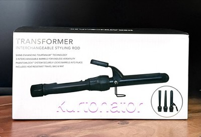 Keratin Complex Transformer Interchangeable Styling Rod with Travel Bag, Mat NEW