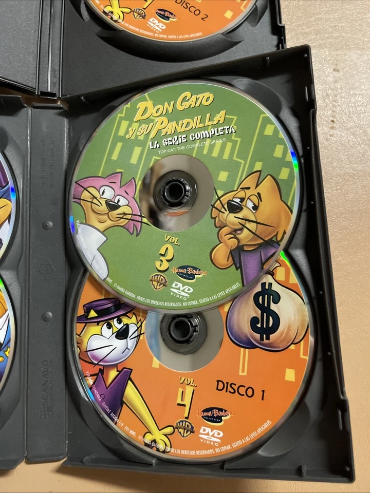 Hanna-Barbera Classic Collection: Don Gato Y Su Pandilla 5 DVD BOXSET Top Cat Foto 3 de 4