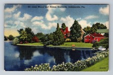Jacksonville FL-Florida Lake Marco And Homes Southside Vintage c1950 Postcard