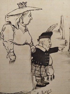 Signed Chinese Ink Drawing After Henry Gerbault (1863-1930) June 1902