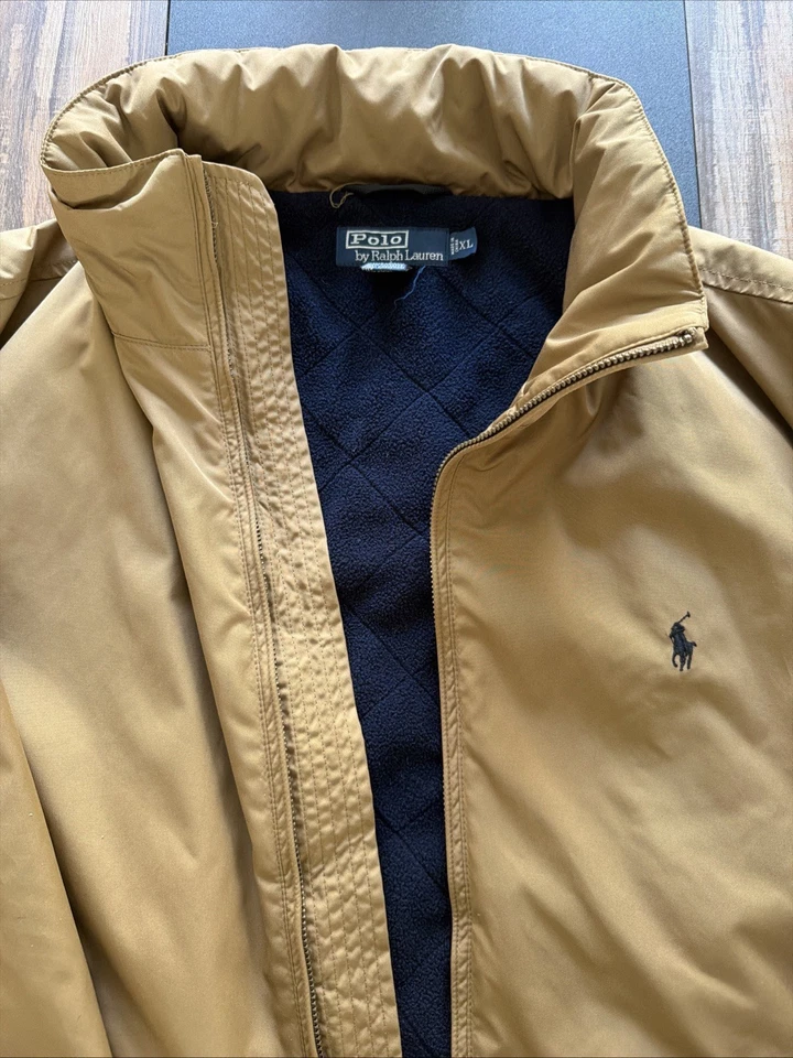 Abrigo Polo Ralph Lauren Caqui Beige Tostado Abrigo Pesado. Caballo azul / interior XL Foto 2 de 4