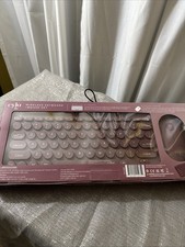 Wireless Keyboard and Mouse Combo, Mini Cordless Computer Keyboard and Mouse Set