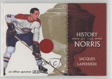 2003-04 In the Game-Used Signature Series Gold /10 Jacques Laperriere HOF 05u8