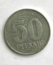 DDR 50 Pfennig 1982 A sehr sch&ouml;n