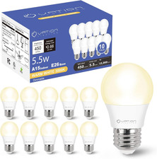 LED Refrigerator Light Bulb 10 Pack, Warmwhite 3000K 120V 40W Equivalent Applian