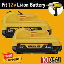 2pc 10.8V 12V 3.0Ah Battery for Dewalt DCB120 DCB121 DCB123 DCB125 DCB127 DCF815