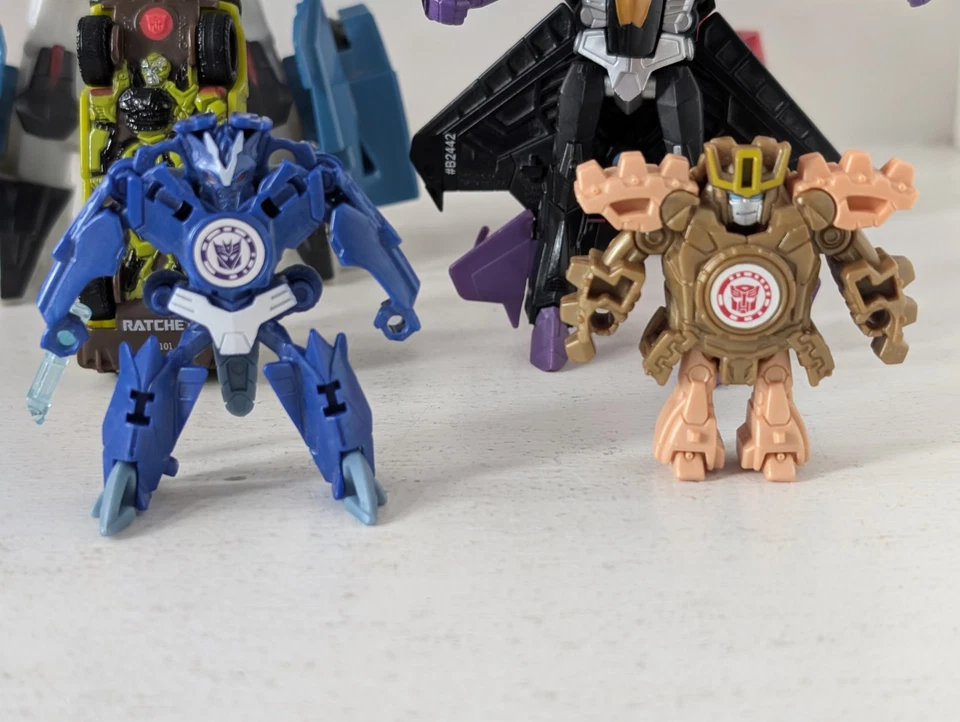 Hasbro Transformers Set Of 6 With Mini Con, 3 Step Changers Steeljaw Sideswipe - Bild 3 von 4