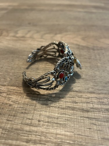 Carolyn Pollack Fritz Casuse Sterling Silver & Brass Bee Cuff - Picture 5 of 11
