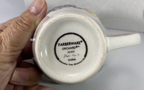 Farberware Mugs Cups Orchard 3060 Fruit 1996 Set of 4 Vintage 12 oz. - 第 5/6 張圖片