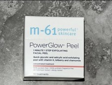 M-61 Power Glow Peel 1 Minute 1 Step Exfoliating Facial Peel 30 Treatments BNIB