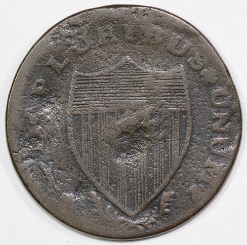 1788 M.77-dd Running Fox New Jersey Colonial Copper Coin - Picture 2 of 2