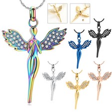 Angel Urn Pendant Cremation Jewelry for Ashes Keepsake Necklace Memorial Jewelry
