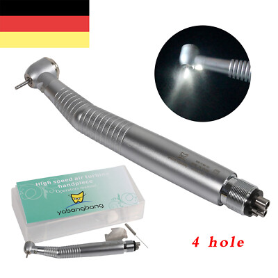 Dental High Speed Handpiece Fiber Optic LED E-Generator Turbine 4 Loch Handstück