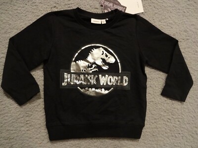 Jurassic World Toddler BlackPullover Sweater Sweatshirt Black Size 18  months New