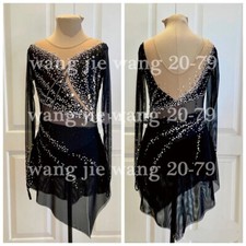 New Ice Figure Skating Dress Figure Skating Dress For Competition black